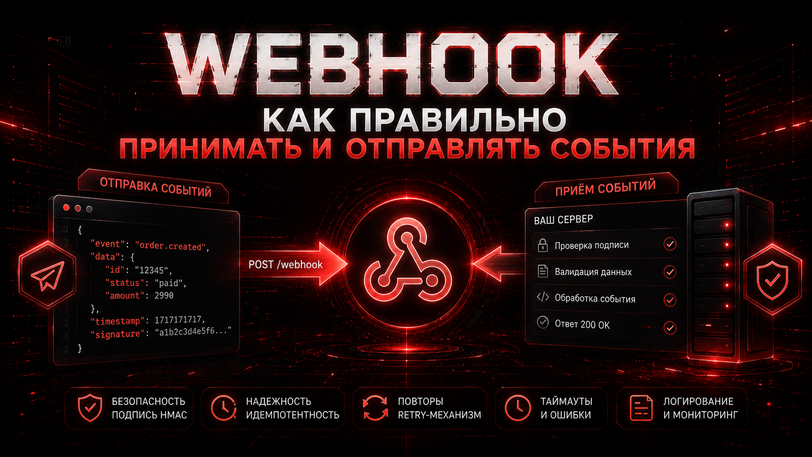 Webhook — как правильно принимать и отправлять события