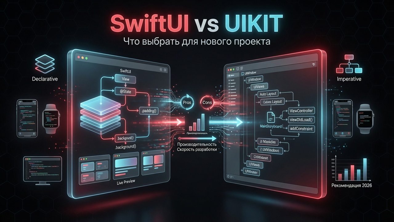 SwiftUI vs UIKit — что выбрать для нового проекта